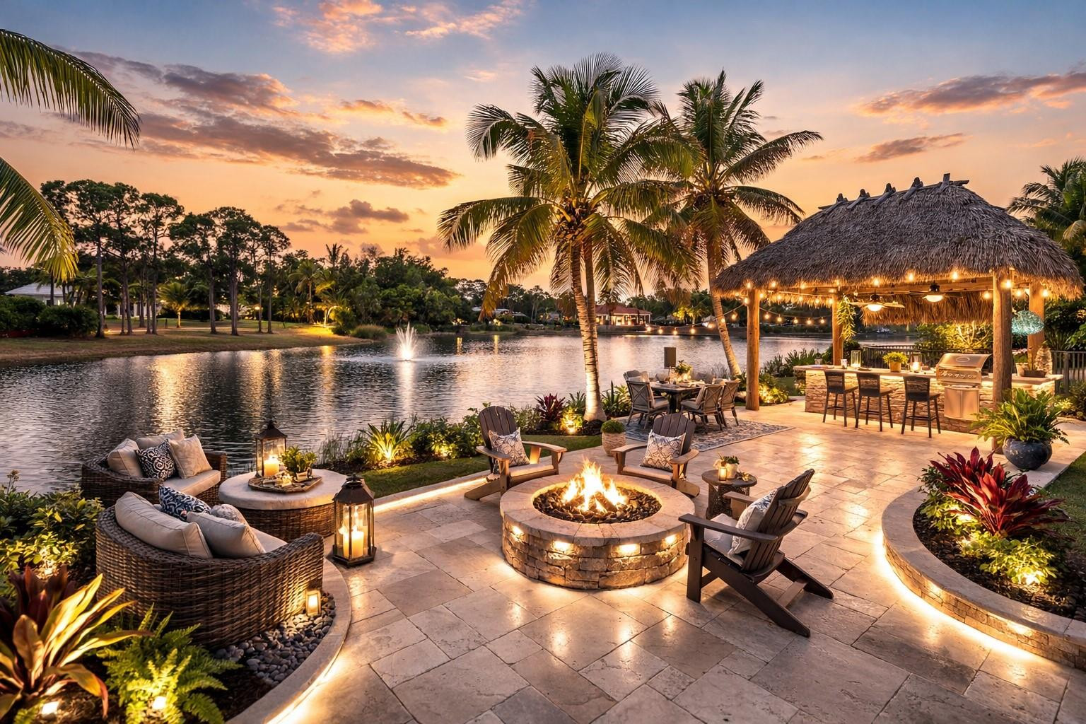 8035 Dillman Road West Palm Beach, FL 33411 - Photo 61 of 70 a view of a lake with lawn chairs