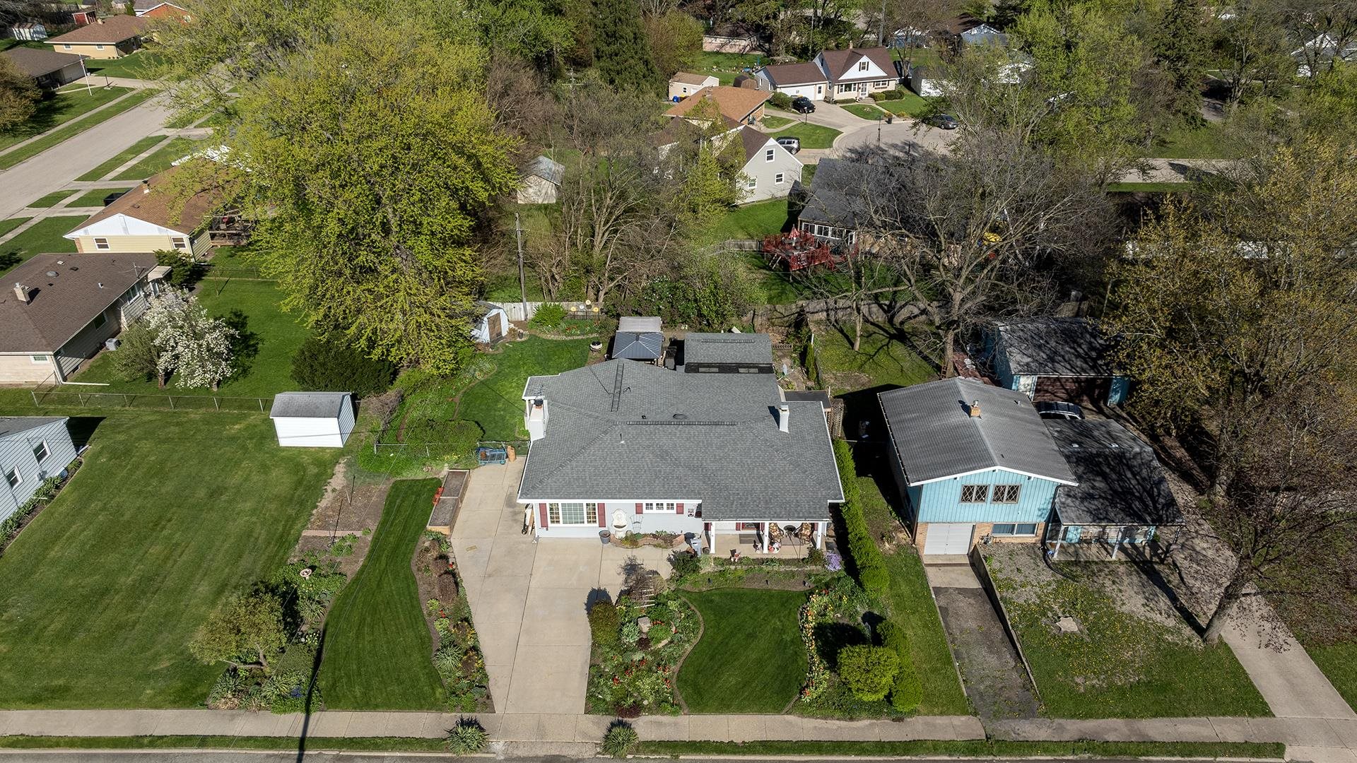 2112 South Alpine Road Rockford, IL 61108 - Photo 4 of 43 an aerial view of a house with a yard