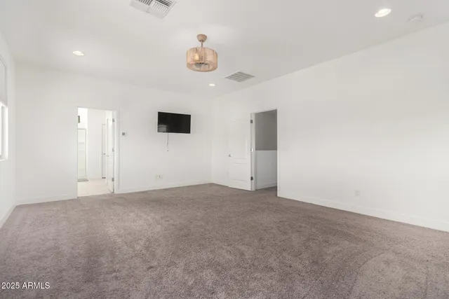 a view of an empty room