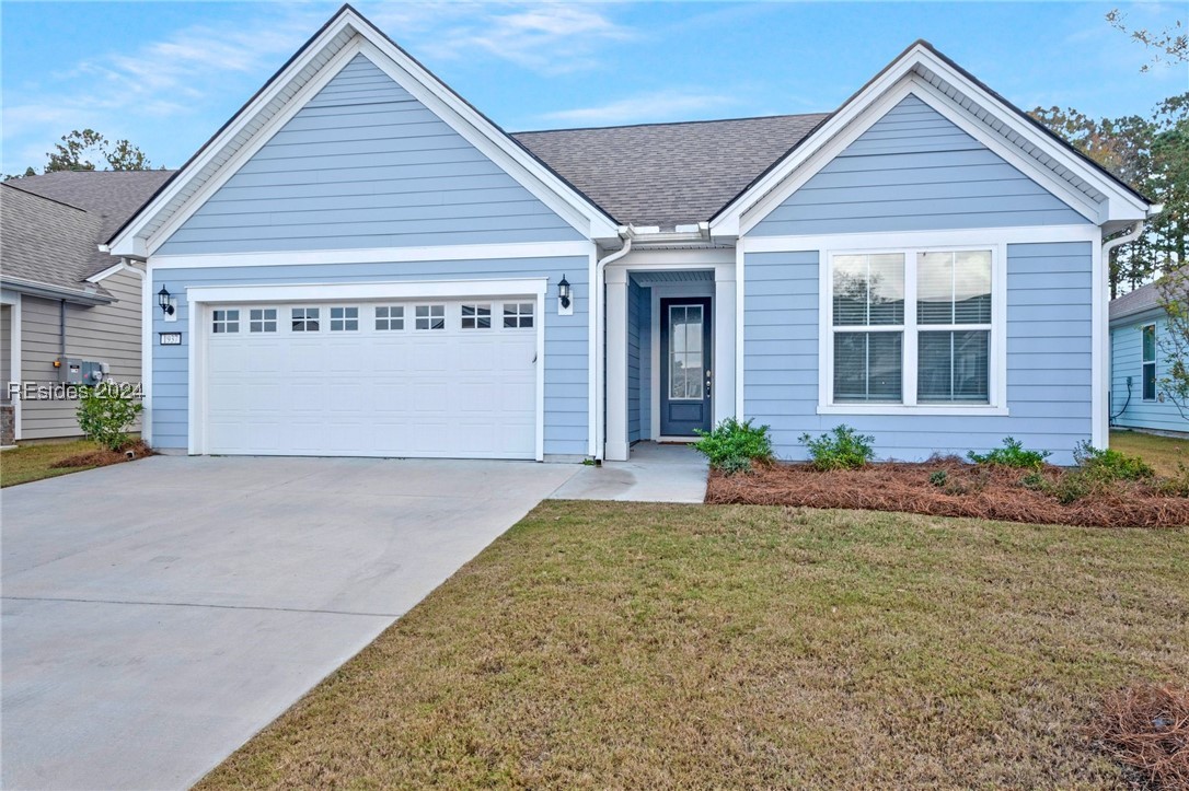 View of front of home with covered porch.