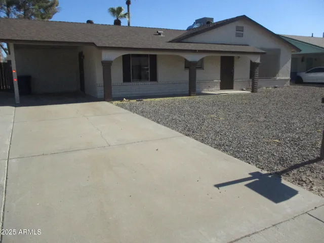 a front view of house