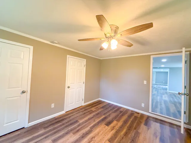 wooden floor in an empty room