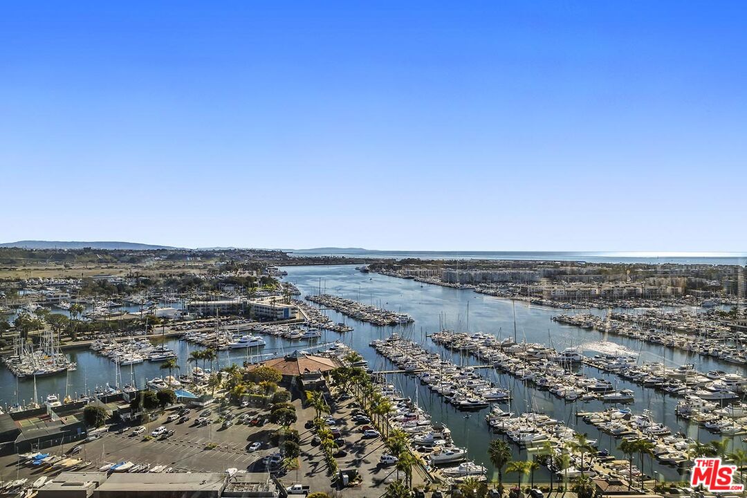 13700 Marina Pointe Drive, Unit 809 Marina del Rey, CA 90292 - Photo 36 of 38 an aerial view of residential building and ocean view