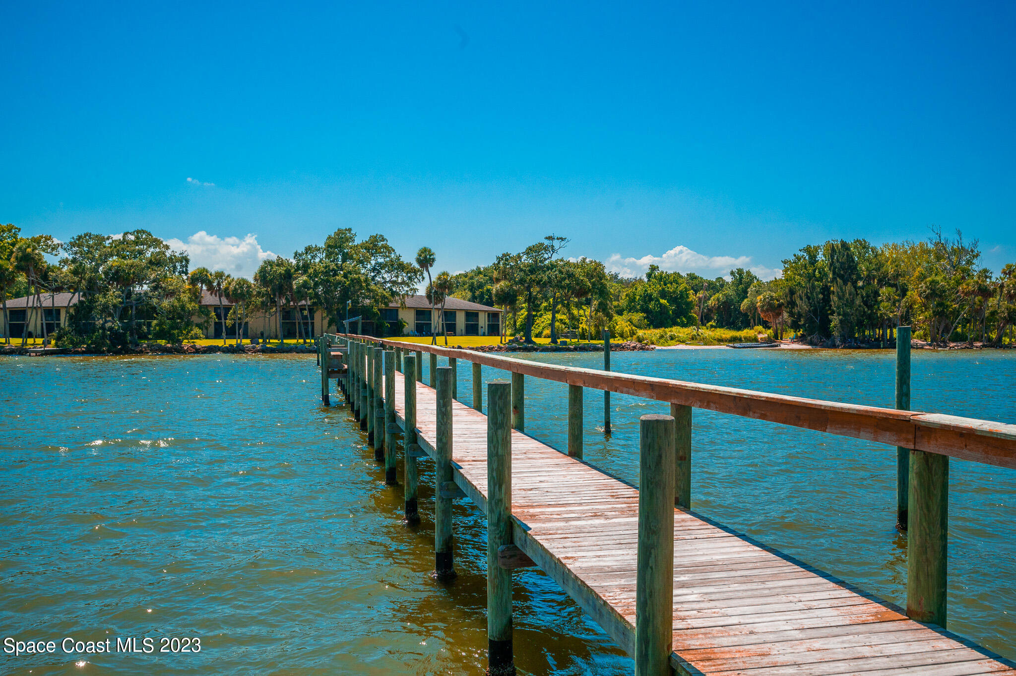100 Canebreakers Drive, Unit 206 Cocoa, FL 32927 - Photo 27 of 36 a view of a balcony with lake view