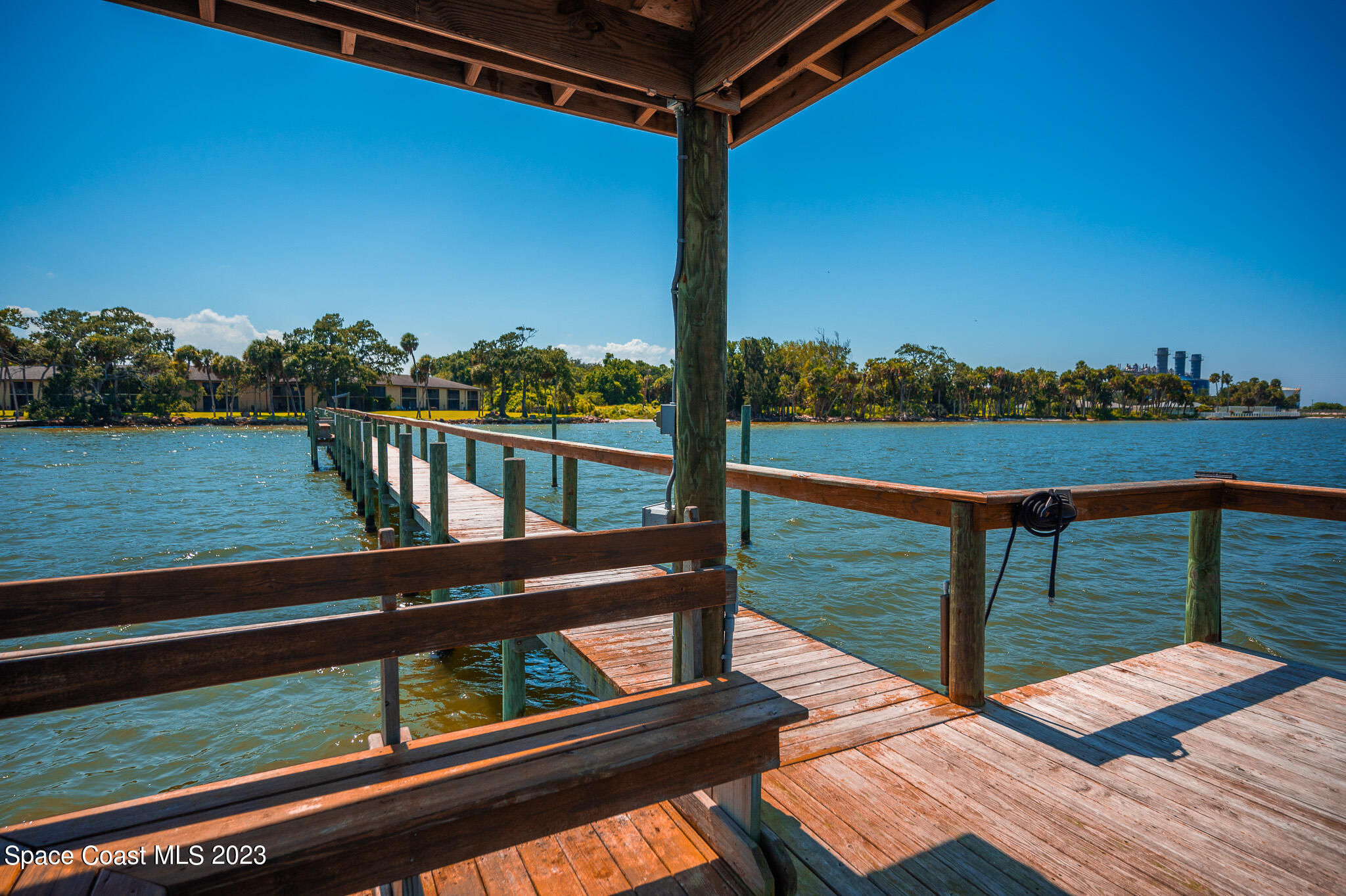 100 Canebreakers Drive, Unit 206 Cocoa, FL 32927 - Photo 28 of 36 a view of a balcony with lake view