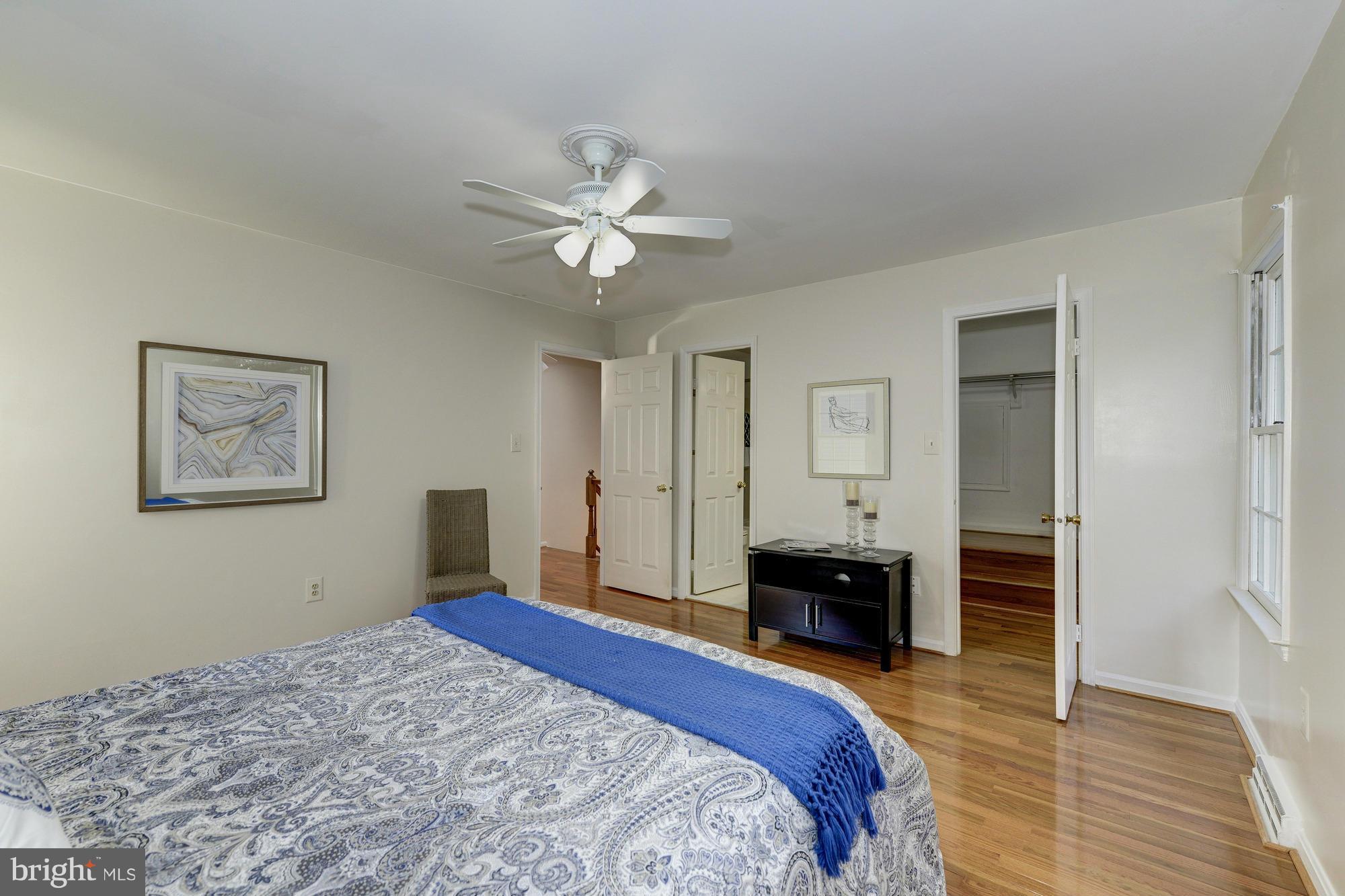 8700 Shadowlake Way Springfield, VA 22153 - Photo 16 of 30 Master Bedroom with Ceiling Fan
