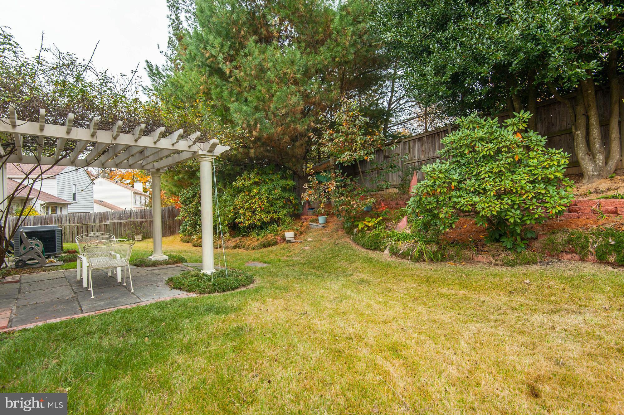8700 Shadowlake Way Springfield, VA 22153 - Photo 27 of 30 Nicely Landscaped Yard with Pergola