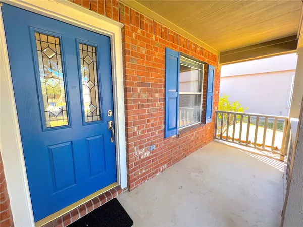 a view of an front door