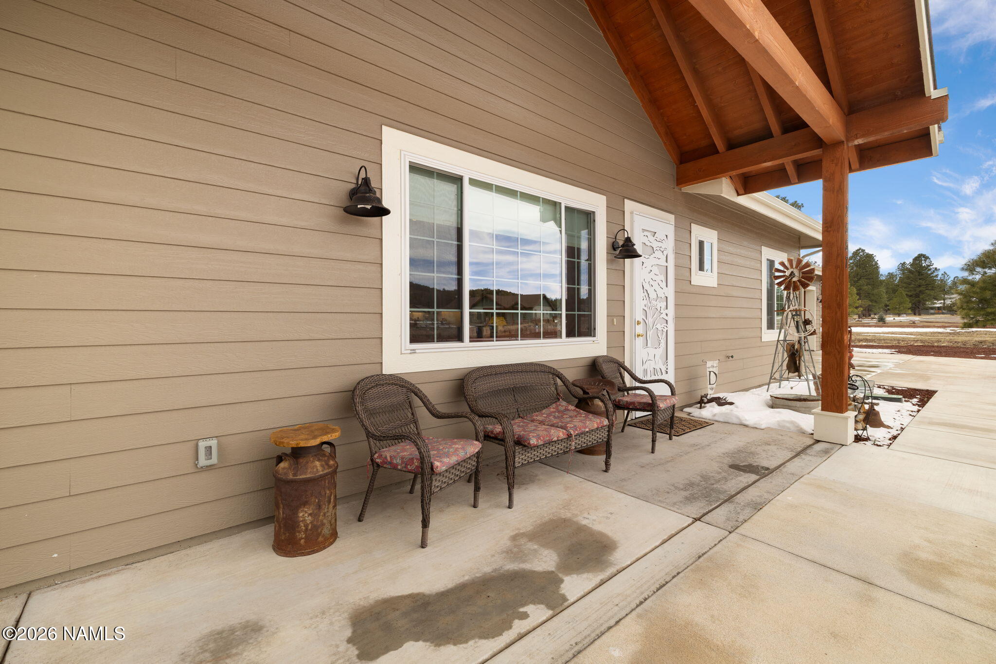 2557 Lazy E Road Williams, AZ 86046 - Photo 47 of 51 a backyard of a house with outdoor seating