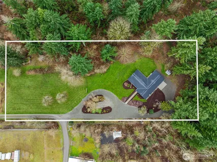 a view of a house with a swimming pool