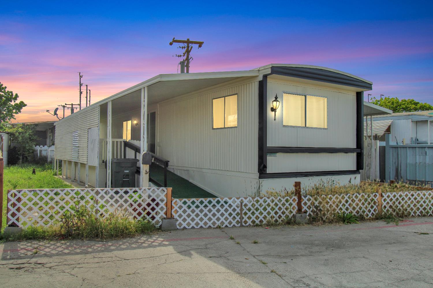 a front view of a house