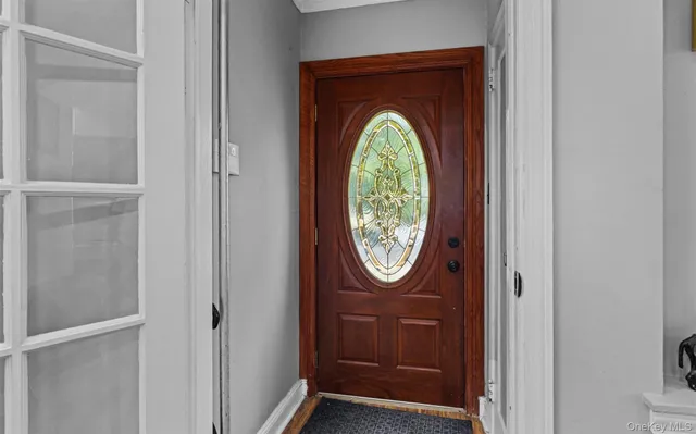 a view of with entryway door