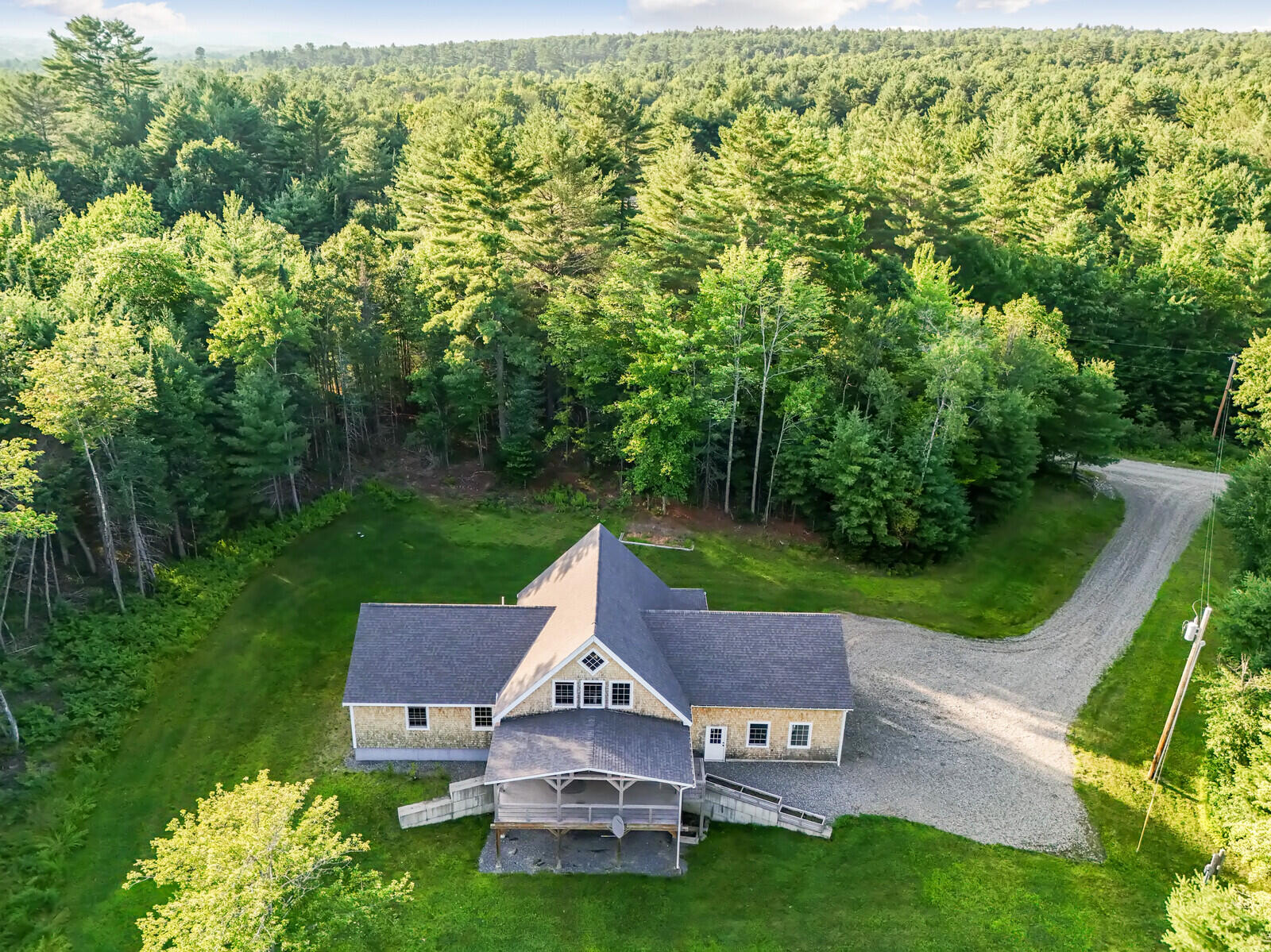 86 Skidmore Road North Anson, ME 04958 - Photo 2 of 70 Aerial back view
