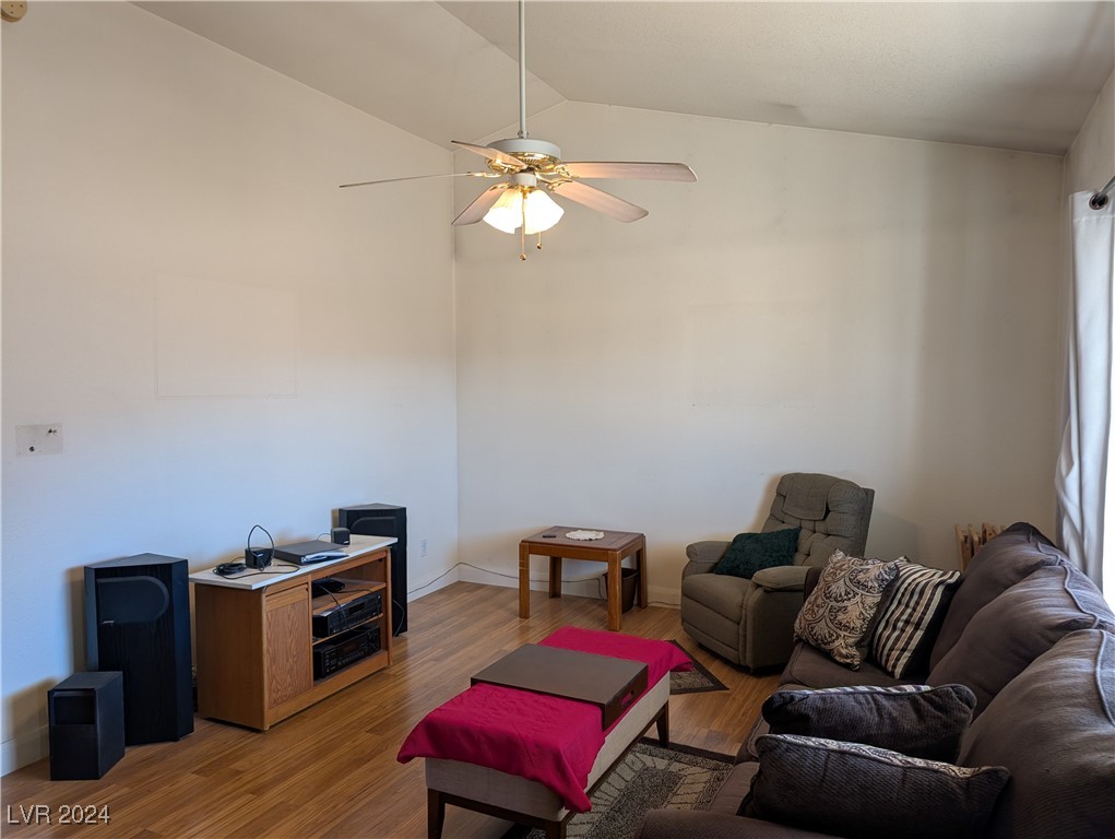 8 Franks Road Pioche, NV 89043 - Photo 6 of 29 Living Room with Vaulted Ceiling