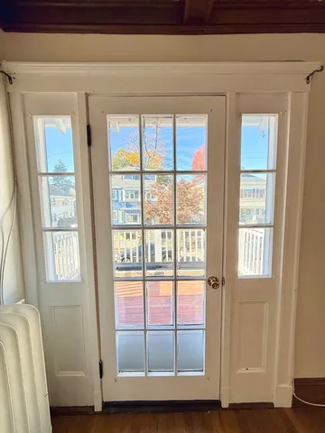 a view of a window in a room