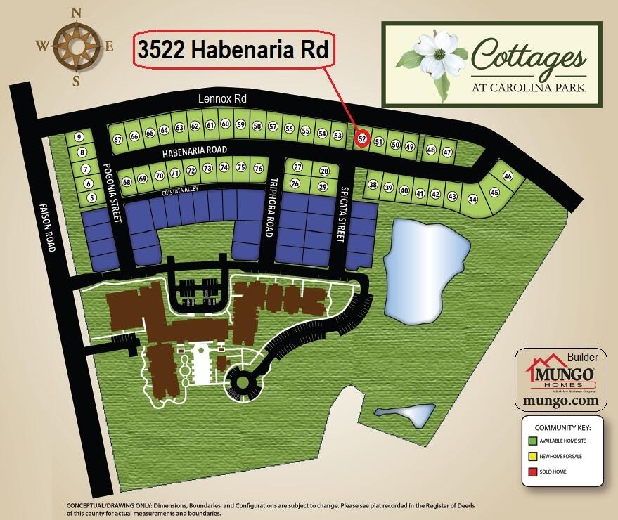 3522 Habenaria Road Mount Pleasant, SC 29466 - Photo 43 of 44 Site map for the Cottages