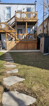 a front view of a building with lake view