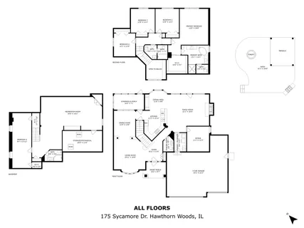 a picture of a wall with a white building