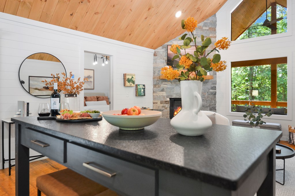 148 Haley Drive Cherry Log, GA 30522 - Photo 20 of 35 a view of kitchen island with stainless steel appliances wooden floor dining table and chair