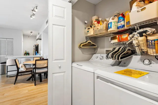 a view of a city from a balcony