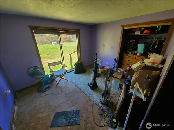 a room with musical instruments