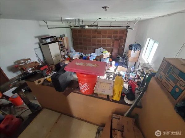 a room with furniture