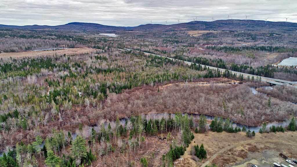 222 Oakfield Smyrna Road, Unit A Oakfield, ME 04763 - Photo 44 of 75 drone-mattawamkeag-river-la