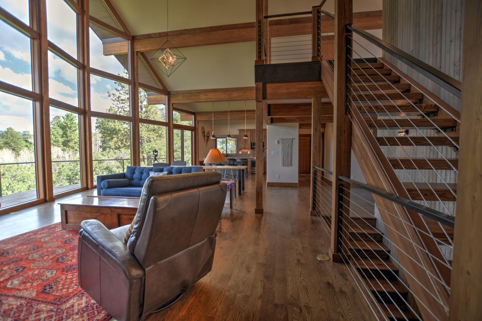 10 Valley View Road Ridgway, CO 81432 - Photo 18 of 33 a living room with furniture or wooden floor and large windows