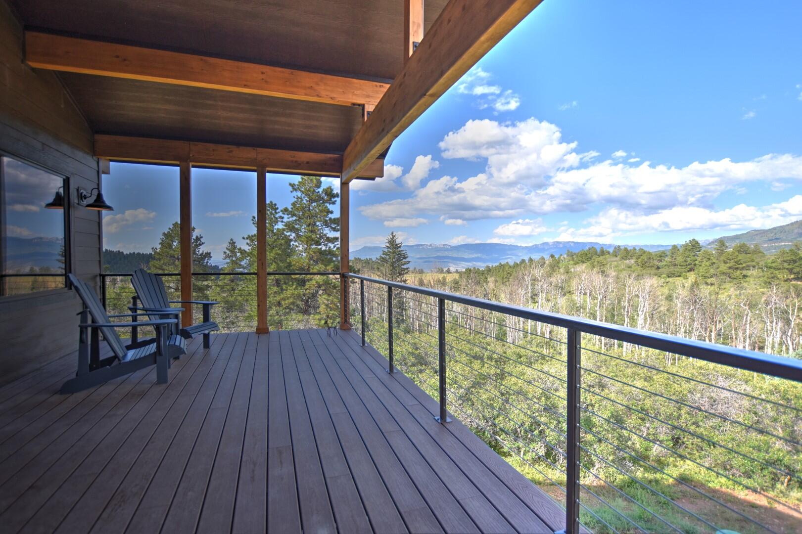 10 Valley View Road Ridgway, CO 81432 - Photo 25 of 33 a view of a balcony with wooden floor