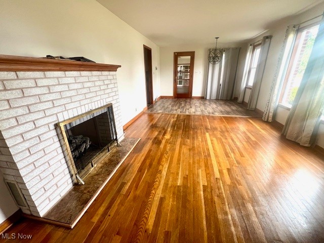 1349 Meister Road Lorain, OH 44053 - Photo 9 of 27 Living room with brick fireplace