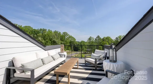 a view of deck with furniture