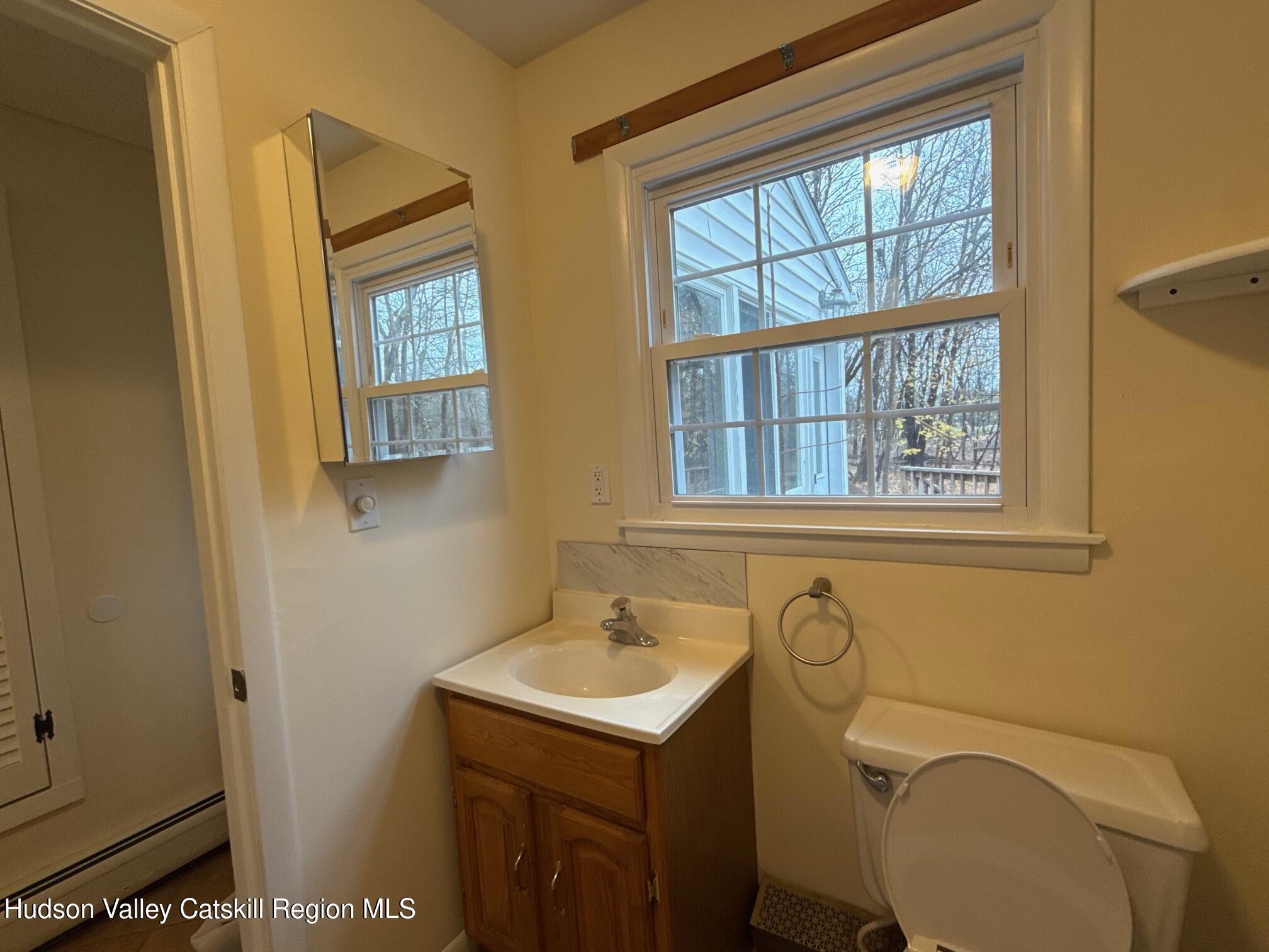 20 Van Orden Road Milton, NY 12547 - Photo 19 of 29 a bathroom with a toilet sink vanity and windows