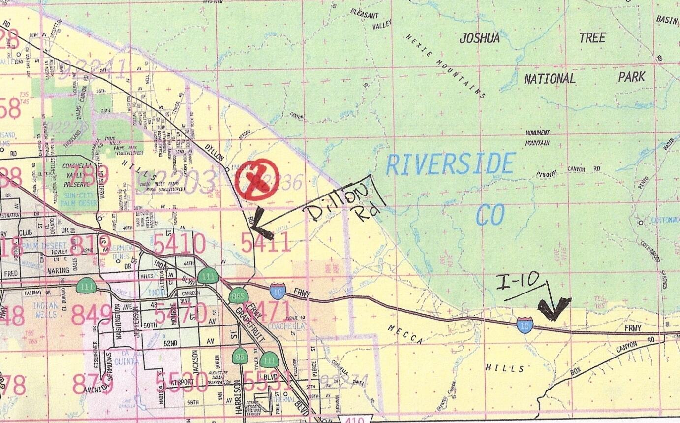 5-ac Old Aqueduct Road Indio, CA 92203 - Photo 9 of 11 a close up of a street sign