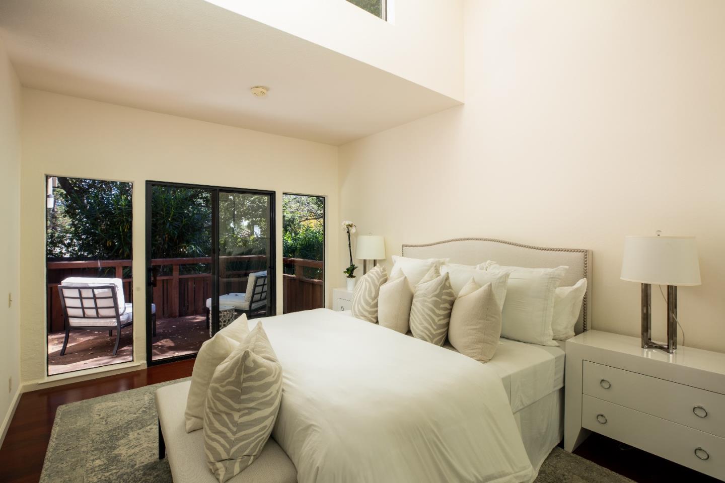 2 Farm Road Los Altos, CA 94024 - Photo 12 of 23 a bedroom with a bed and a large window