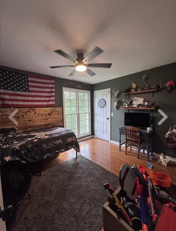 a bench sitting in the middle of a yard