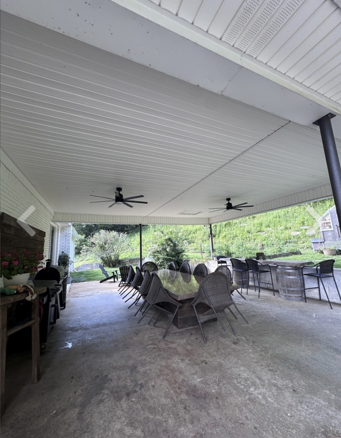 3310 Dog Branch Road Prospect, TN 38477 - Photo 40 of 49 a view of a patio with furniture and a backyard