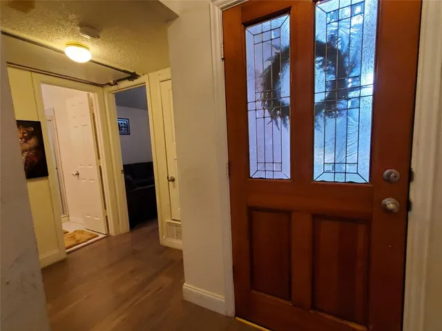 a view of front door