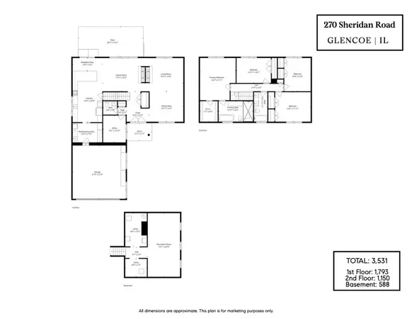 $1,399,000 | 270 Sheridan Road, Glencoe, IL 60022