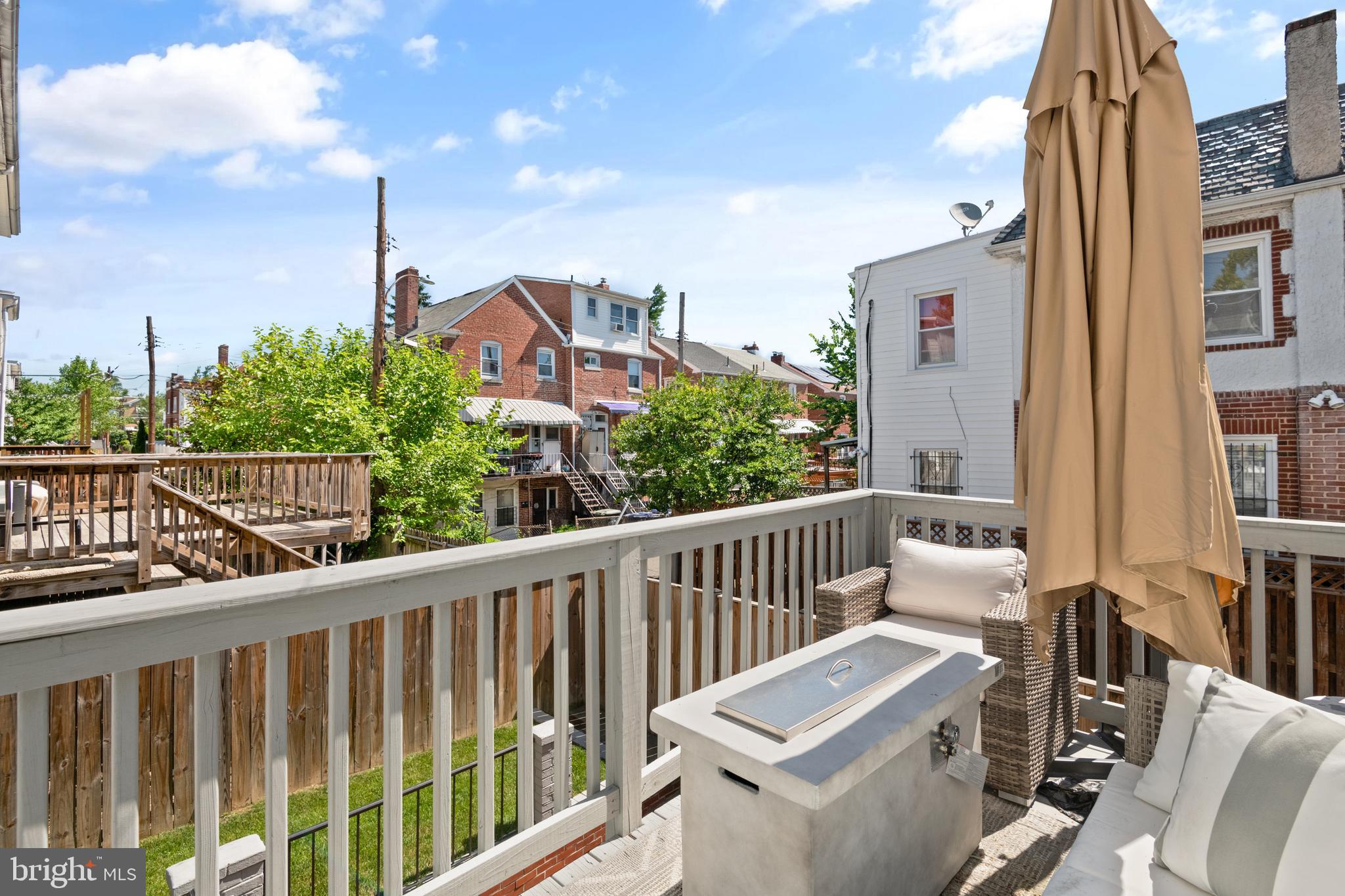 6303 9th Street Northwest Washington, DC 20011 - Photo 15 of 45 a view of a chair and tables in the balcony