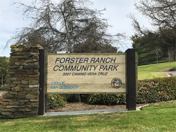 a view of three tall trees with palm trees