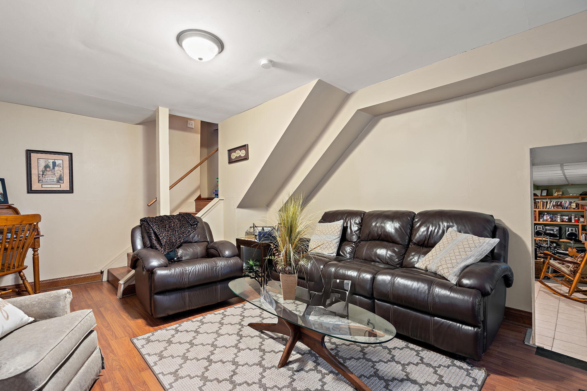 706 North Colfax Street Griffith, IN 46319 - Photo 18 of 25 a living room with furniture and wooden floor