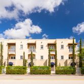 a front view of a building