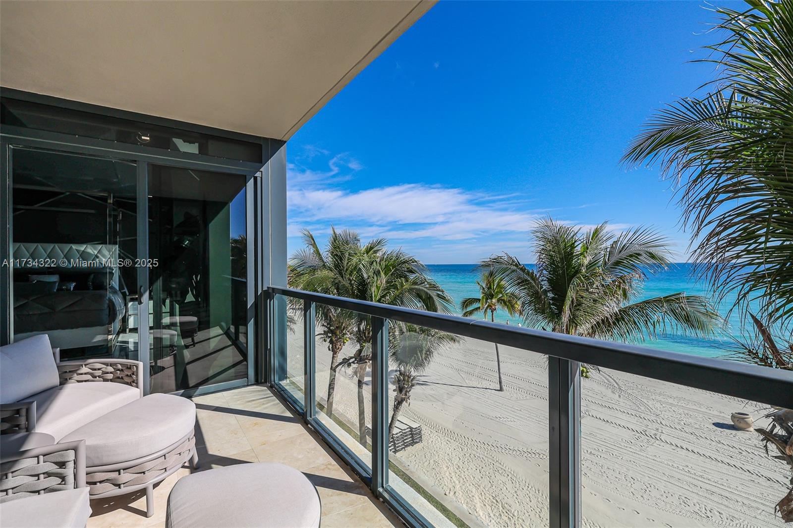2205 South Surf Road, Unit 4A Hollywood, FL 33019 - Photo 8 of 71 a view of a balcony with chairs