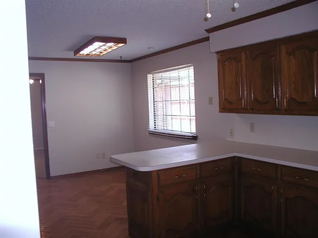 a view of kitchen with window