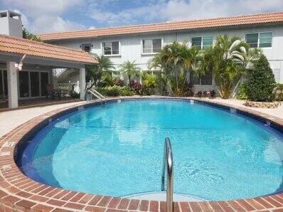 a view of a house with pool