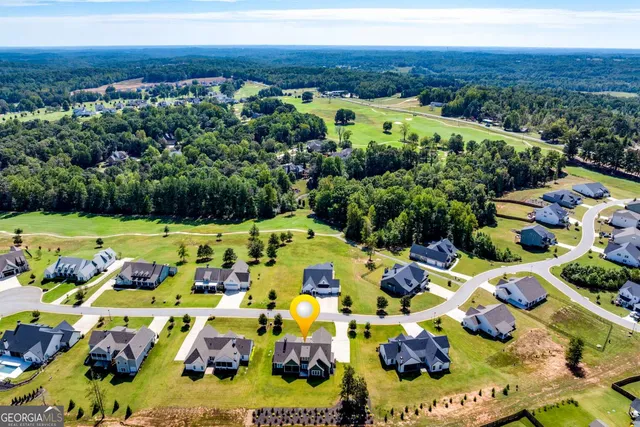a aerial view of multiple house