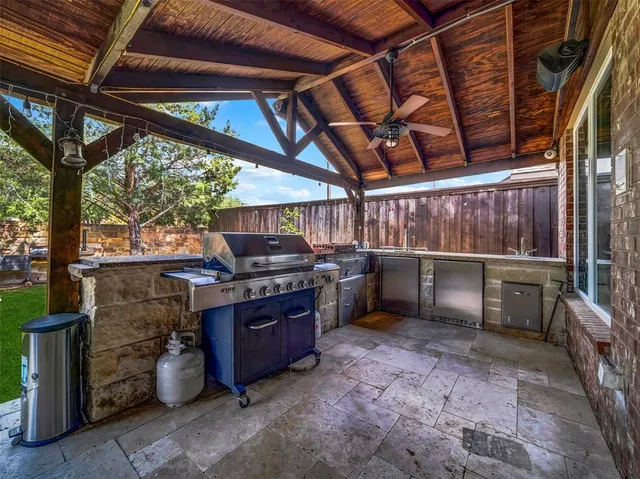 a view of a storage room