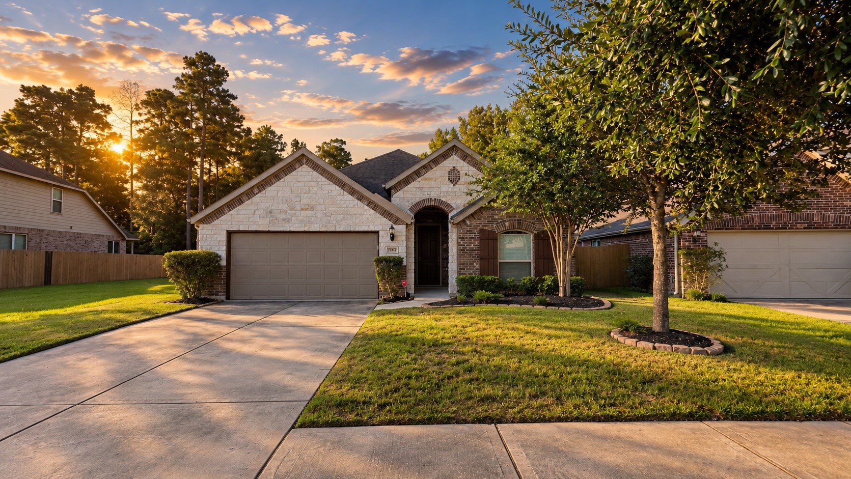 4746 Misty Ranch Drive Spring, TX 77386 - Photo 1 of 49 Welcome home to 4746 Misty Ranch Dr—beautiful curb appeal with a welcoming front entry and two-car garage.