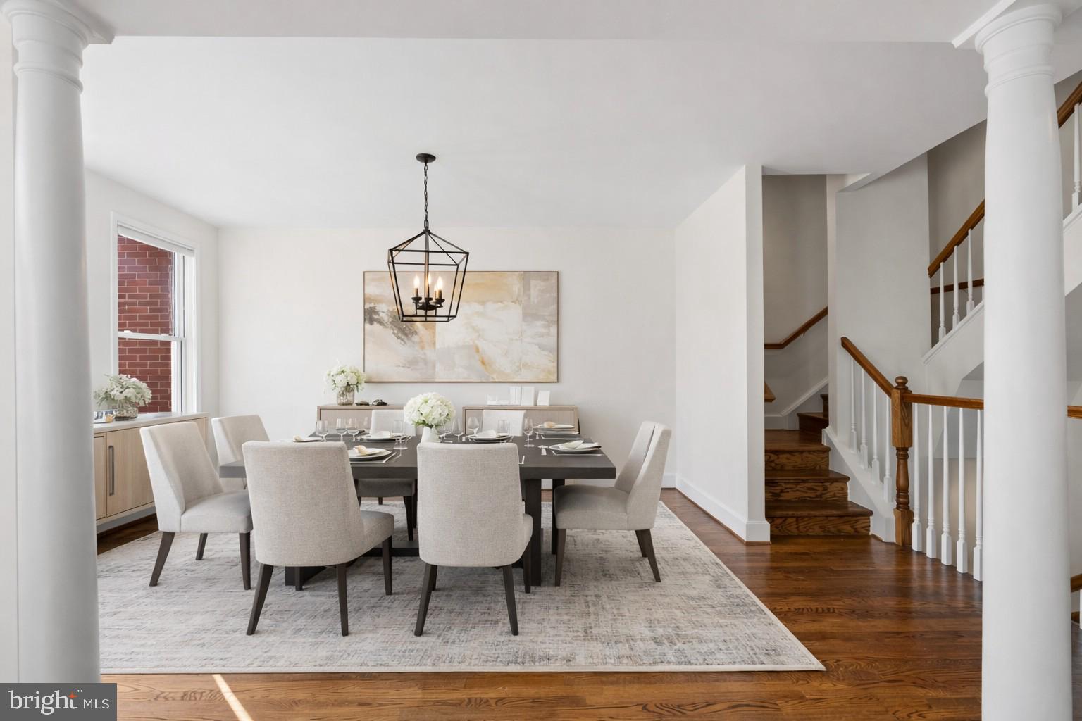 2122 Observatory Place Northwest Washington, DC 20007 - Photo 4 of 9 Dining Room (virtually staged)