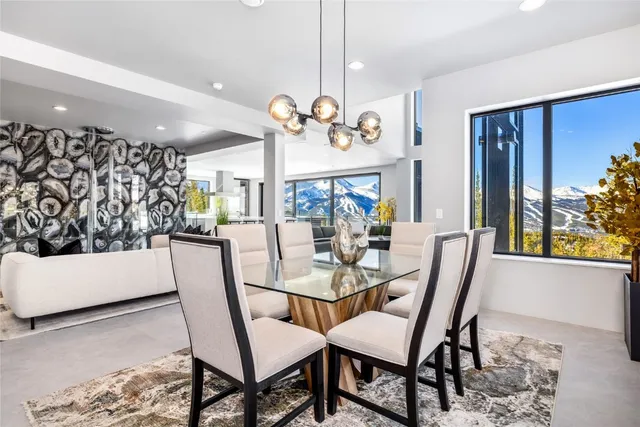 a view of outdoor space with seating area